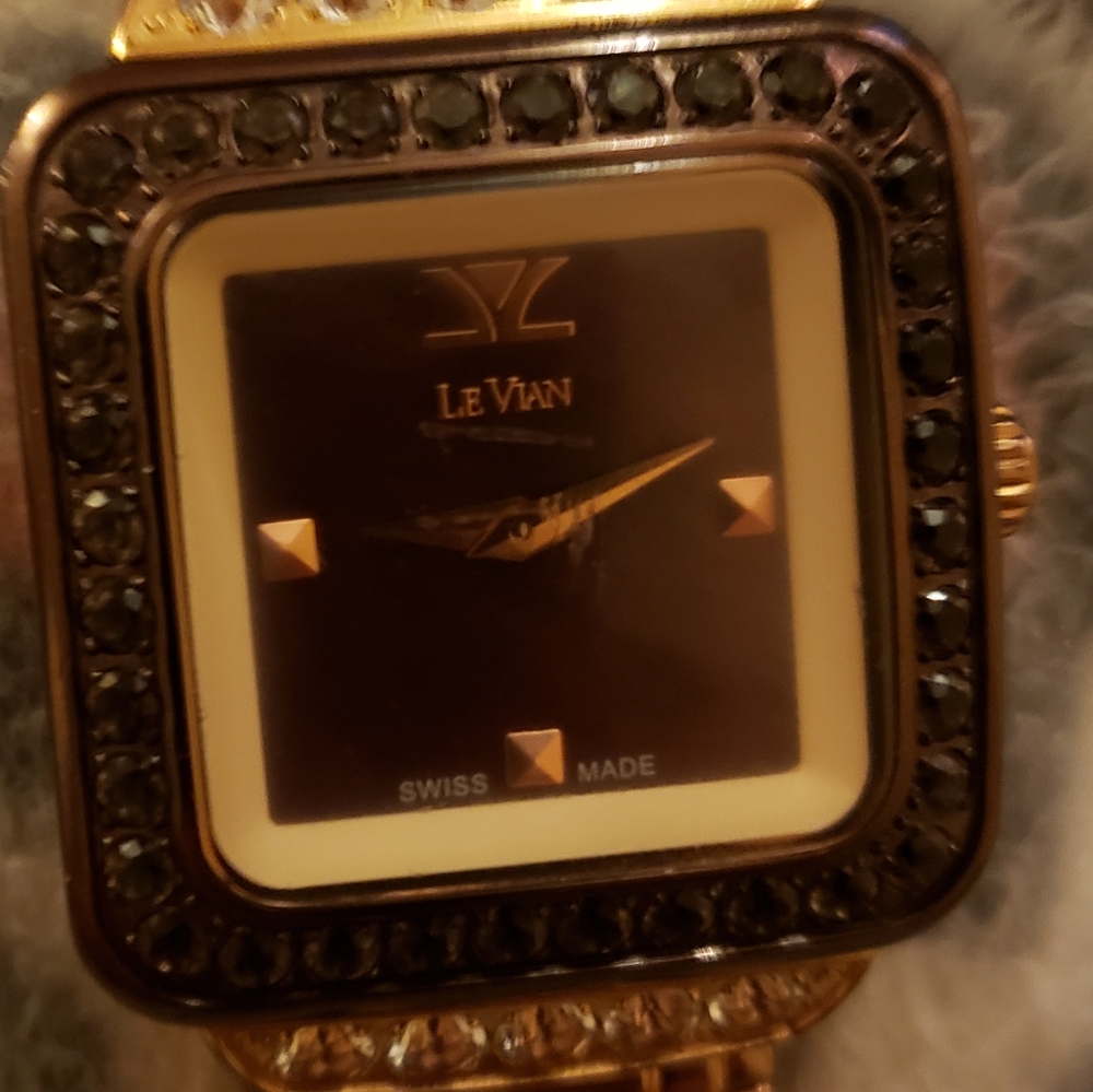 Le VIAN CHOCOLATE DIAMONDS  WATCH - Picture 5 of 5